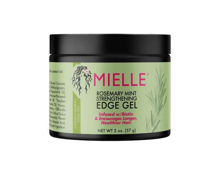 Mielle Rosemary Mint Strengthening Edge Gel for Sleeking and Taming Hair 57g