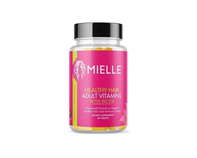 Mielle Organics Adult Healthy Hair Formula Vitamins with Biotin 60 Count