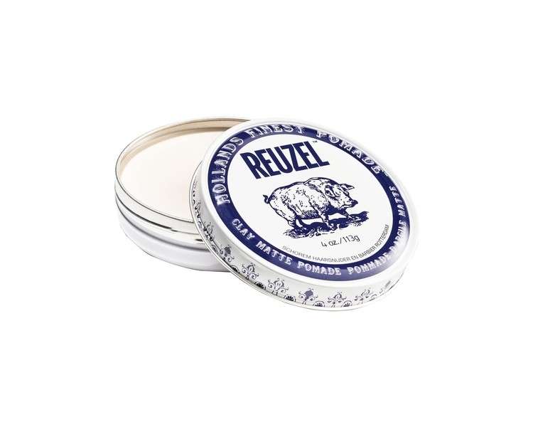 Reuzel Clay Matte Pomade Hair Holding Wax for Men 113g Vanilla Mint