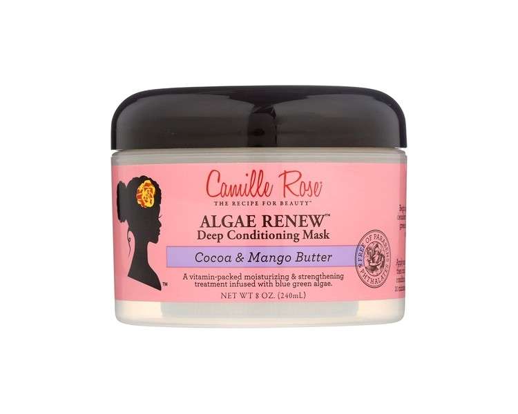 Camille Rose Algae Renew Deep Conditioner 240ml - Vitamin Formula with Blue Green Algae and Mango Butter