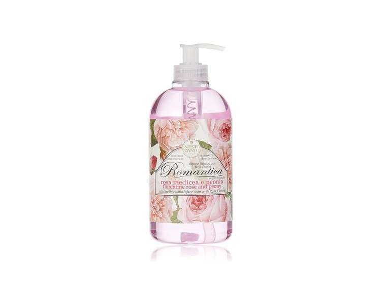 Nesti Dante Romantica Rose and Peony Liquid Soap 0.5L