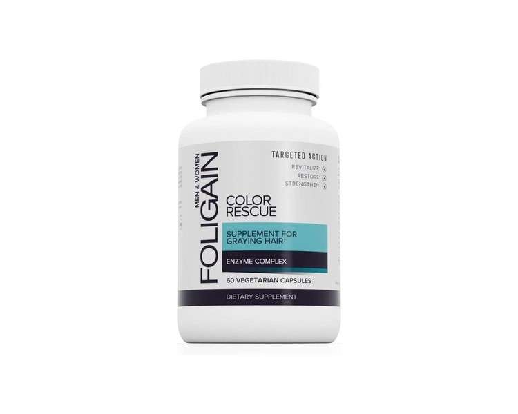 Foligain Color Rescue Supplement for Graying Hair 60 Capsules