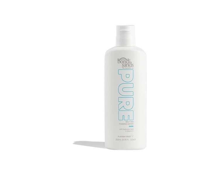 Bondi Sands PURE Dark Self-Tanning Foaming Water with Hyaluronic Acid and Vitamins C + E 200mL