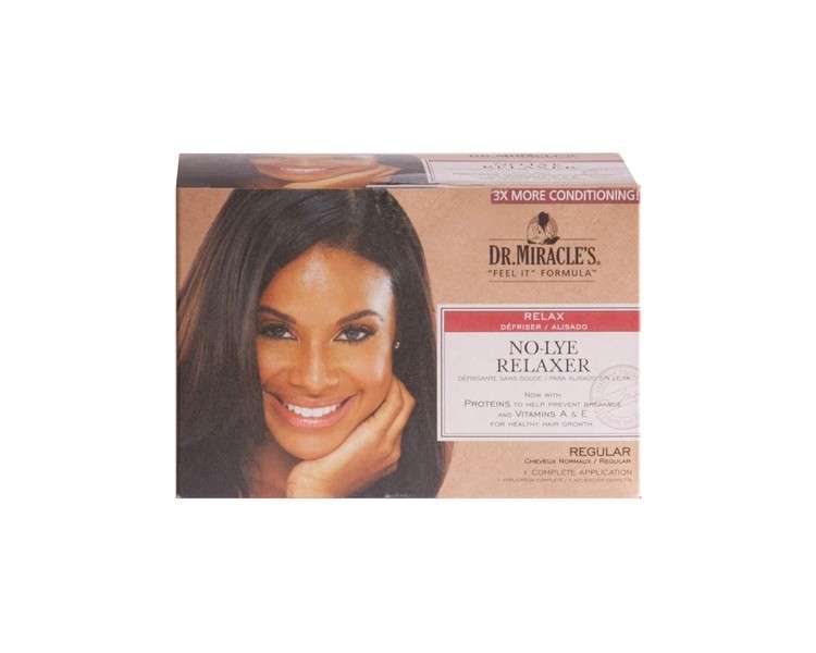 Dr. Miracle's No-Lye Relaxer with Proteins for Healthy Hair Growth 1 Complete Application