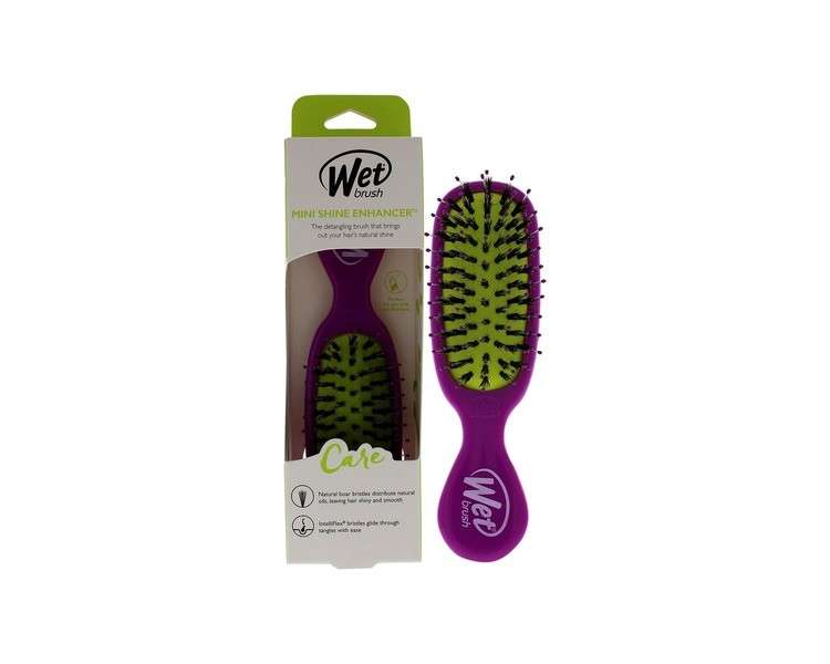 Wet Brush Mini Shine Enhancer Care Brush - Purple