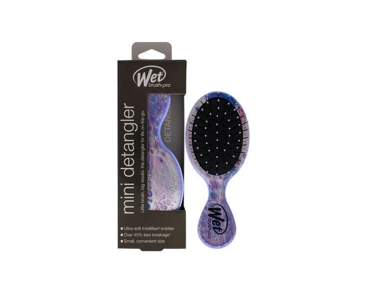 Wet Brush Pro Mini Detangle Fantastic Voyage Brush - Liquid Clouds - 1 Pc Hair Brush