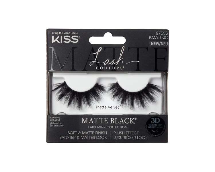 KISS Lash Couture Matte Black 02 Black Matte Velvet