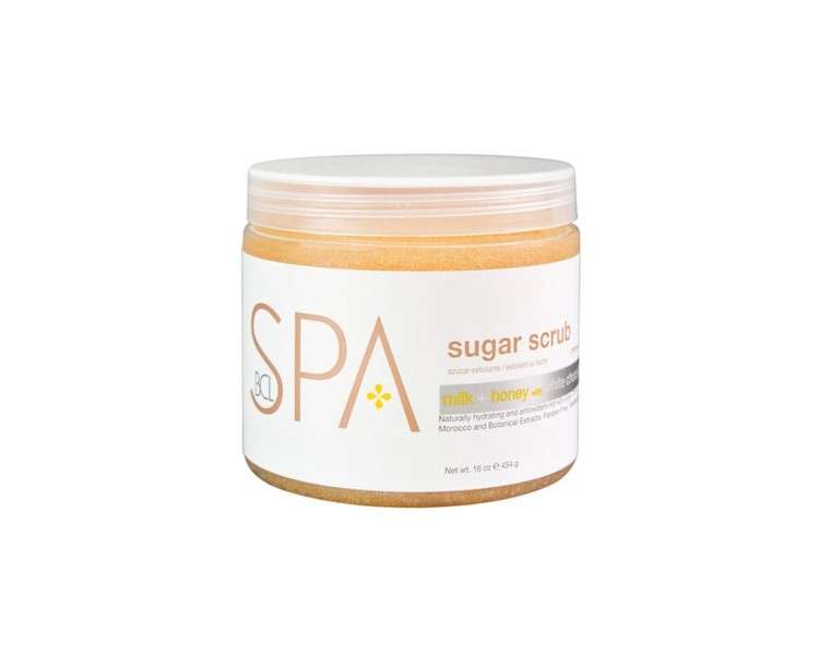 BCL SPA Sugar Scrub Milk + Honey with White Chocolate 16 oz.