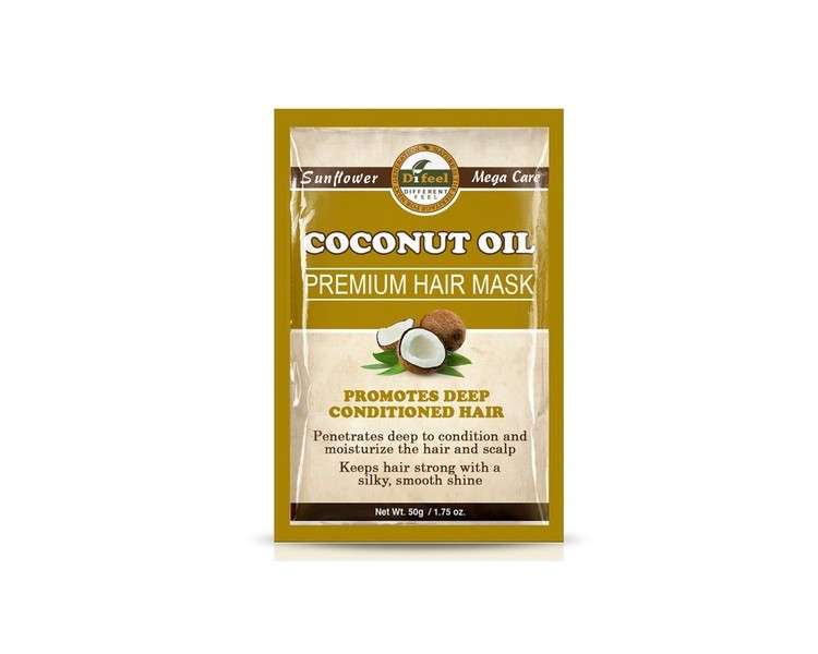 Difeel Premium Deep Conditioning Hair Mask Coconut Oil 1.75 Ounce