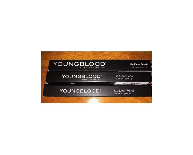 Youngblood Lip Liner Pencil - Truly Red and Au Natural - New!