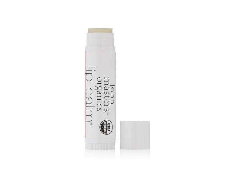 John Masters Organics Raspberry Lip Calm 95% Organic USDA Certified Ultra Hydrating 0.15oz