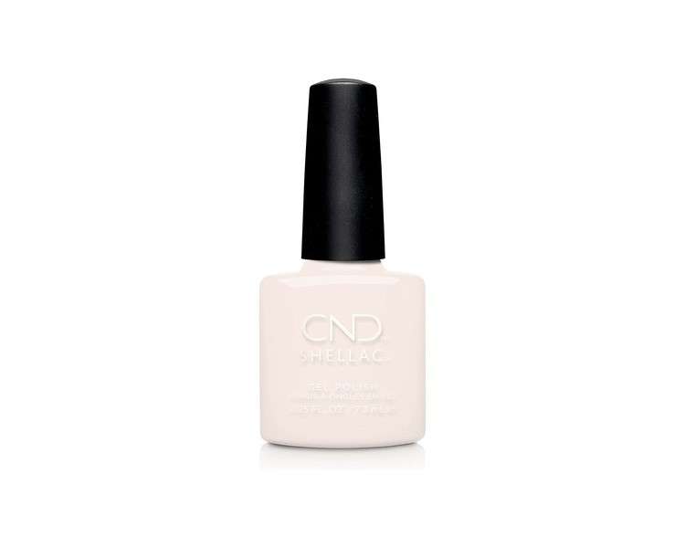 CND Shellac Gel Nail Polish Long-Lasting Nail Paint Color with Curve-Hugging Brush White 0.25 fl oz