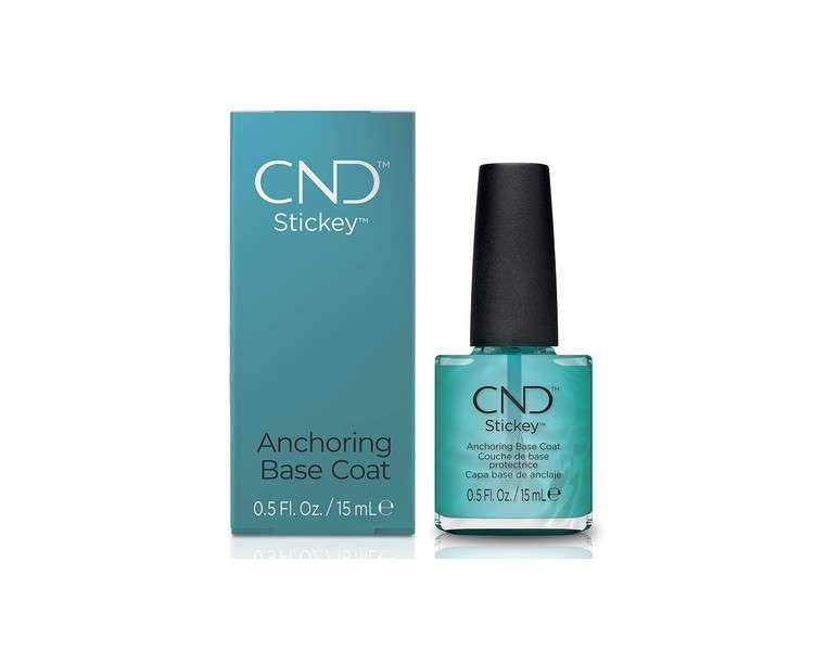 CND Nail Polish Super Shiney High Gloss Top Coat and Stickey Anchoring Base Base Coat 0.5 Fl Oz
