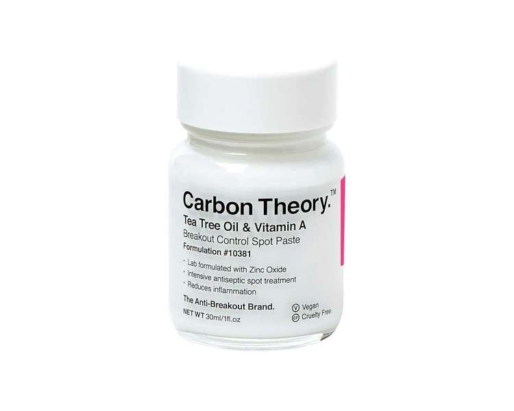 Carbon Theory Tea Tree Oil & Vitamin A Breakout Control 30ml - New