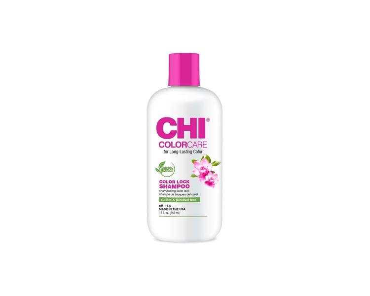 CHI ColorCare Color Lock Shampoo 12 fl oz - Gentle Cleansing and Moisturizing for Color Treated Hair