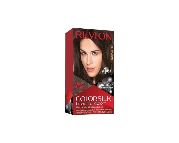 Revlon Color Silk Beautiful Ammonia-Free Hair Color Brown Black 130ml