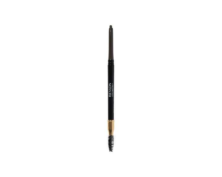 Revlon Colorstay Eyebrow Pencil with Spoolie Brush Water Proof Longwearing Angled Tip Applicator for Perfect Brows 1 Count