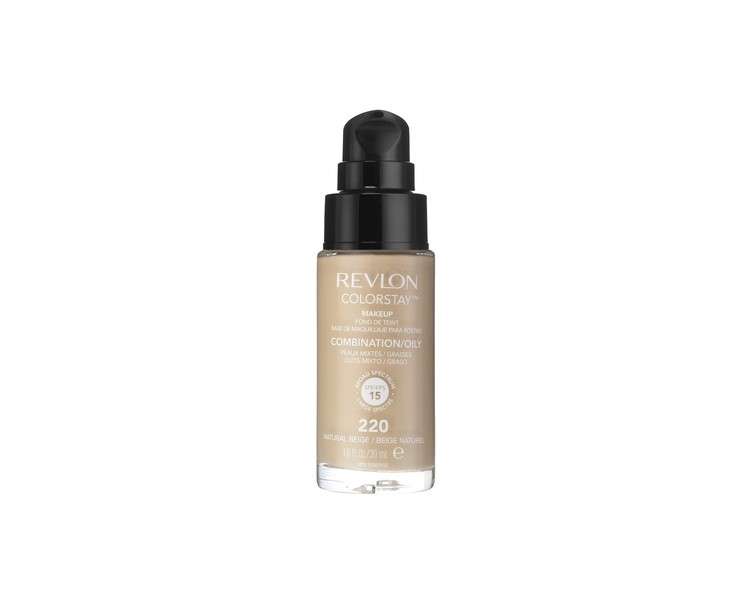 Revlon ColorStay Makeup Foundation for Combination/Oily Skin  30ml, 220 Natural Beige