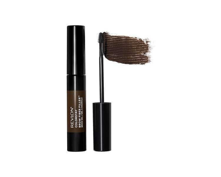 Revlon ColorStay Brow Fiber Filler Longwearing Volumising Waterproof Eyebrow Gel 305 Dark Brown 6.8ml