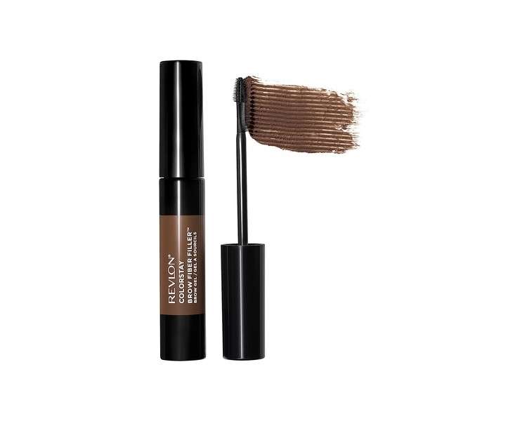 Revlon ColorStay Brow Fiber Filler Longwearing Volumising Waterproof Eyebrow Gel 303 Medium Brown 6.8ml