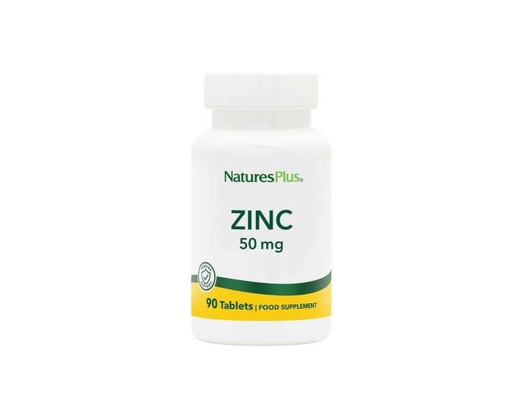 Nature's Plus Zinc 50mg 90 Capsules