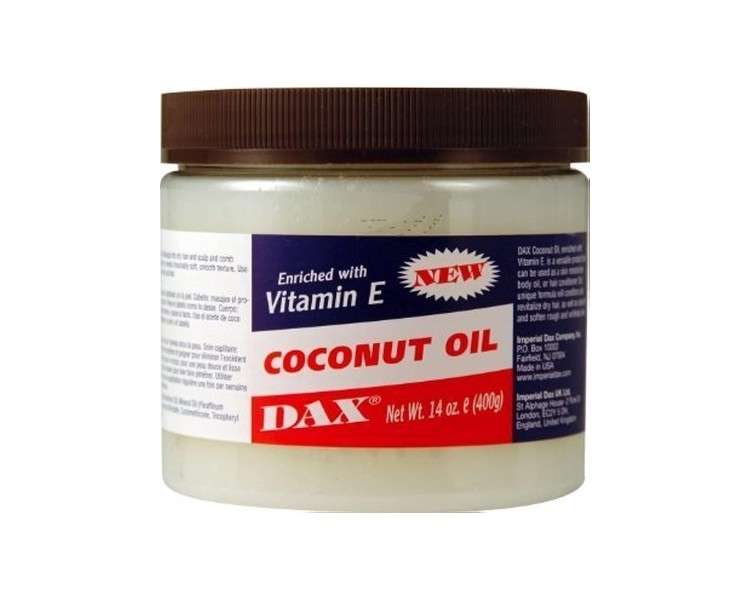 Dax Coconut Oil Enriched with Vitamin E 14oz 397g