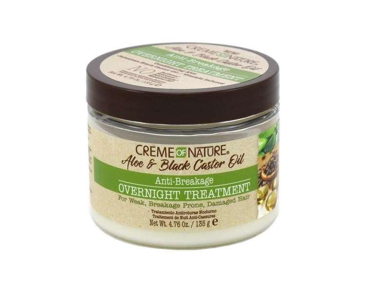 Creme of Nature Aloe & Black Castor Oil Anti-Break Overnight Treatment 4.76oz