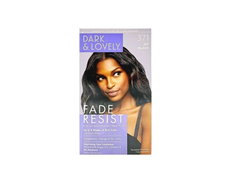 Dark and Lovely Fade Resistant Rich Conditioning Color Hair Color Jet Black 371