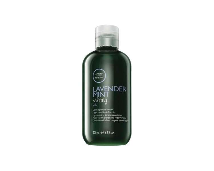 Paul Mitchell Tea Tree Lavender Mint Defining Gel Leave-In Hair Care for Wavy, Curly and Natural Frizzy Hair 200ml