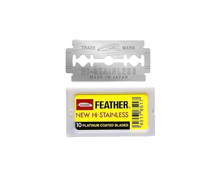 Feather Double Edge Safety Razor Blades 10 Count