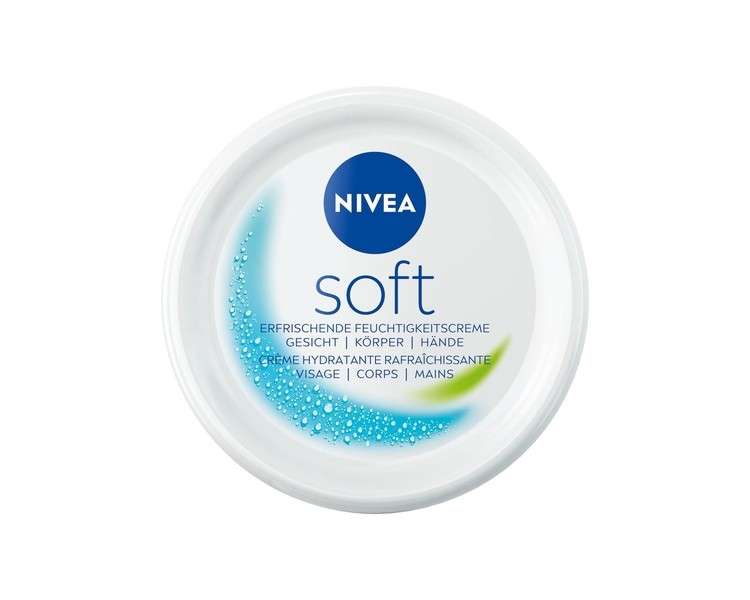 NIVEA Soft Refreshing Moisturising Cream 50ml with Vitamin E and 100% Natural Jojoba Oil