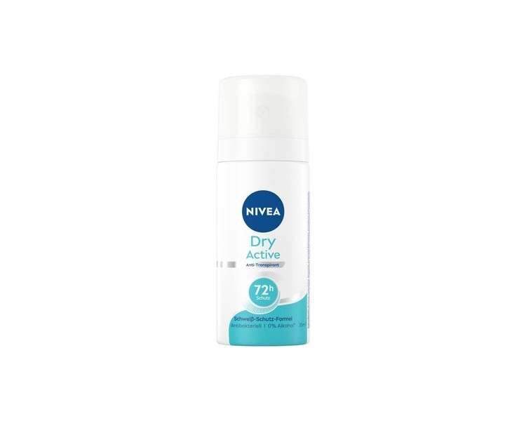 Nivea Dry Active Mini Travel Deodorant Spray Anti-Transpirant 35ml