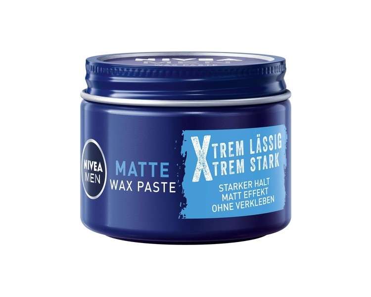 NIVEA MEN Craft Stylers Matt Wax Paste 50ml Matte Hair Wax for a Casual Look Strong Hold