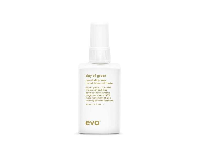 Evo Day of Grace Pre-Style Primer Leave-in Conditioner Heat Protectant Spray 50ml 1.6oz