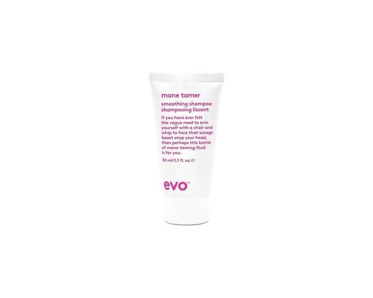 EVO Mane Tamer Smoothing Shampoo Cleans Smooths and Strengthens Hair Reduces Frizz 300ml