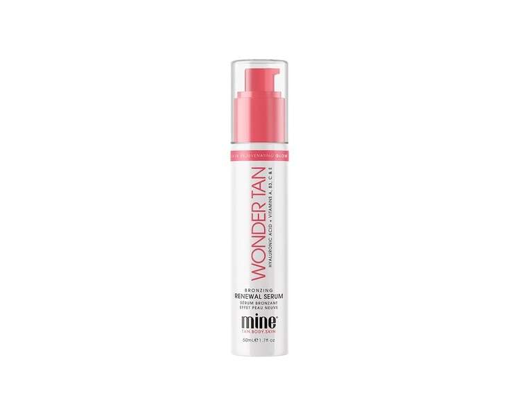 MineTan Wonder Tan Bronzing Renewal Facial Serum Tinted Moisturizer for Face 2 Fl Oz