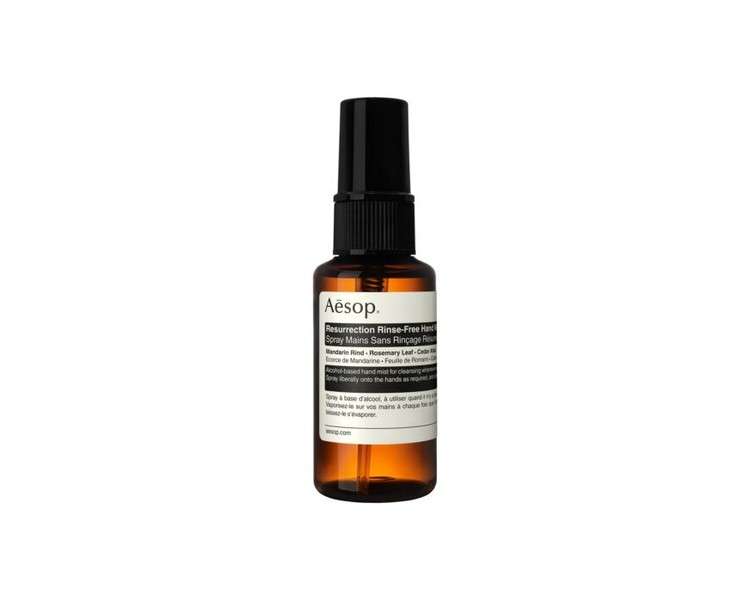 Aesop Resurrection Rinse Free Hand Mist 1.7 Fl Oz