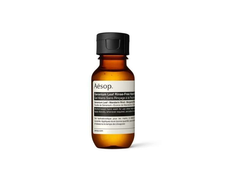 Aesop Geranium Leaf Rinse-Free Hand Wash 1.7oz Travel Size