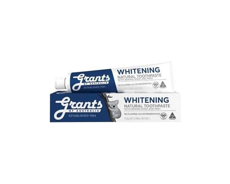 Grants Whitening with Peppermint Natural Toothpaste 110g