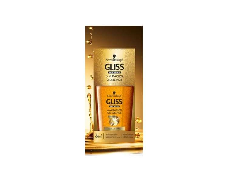 Schwarzkopf Gliss Hair Repair 6-in-1 Miracle Oil Essence for Beautiful Hair