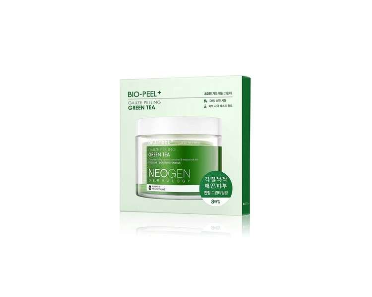 NEOGENLAB DERMALOGY Bio-Peel Gauze Peeling Pads with Green Tea 8 Count