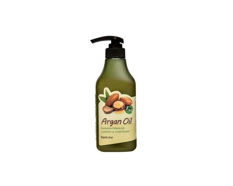 FARMSTAY Argan Oil Complete Volume Up 2in1 Shampoo & Conditioner 530ml