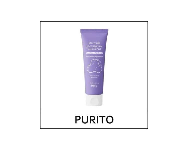 PURITO] Dermid Cica Barrier Sleeping Pack 80ml Sweet Korean Cosmetics