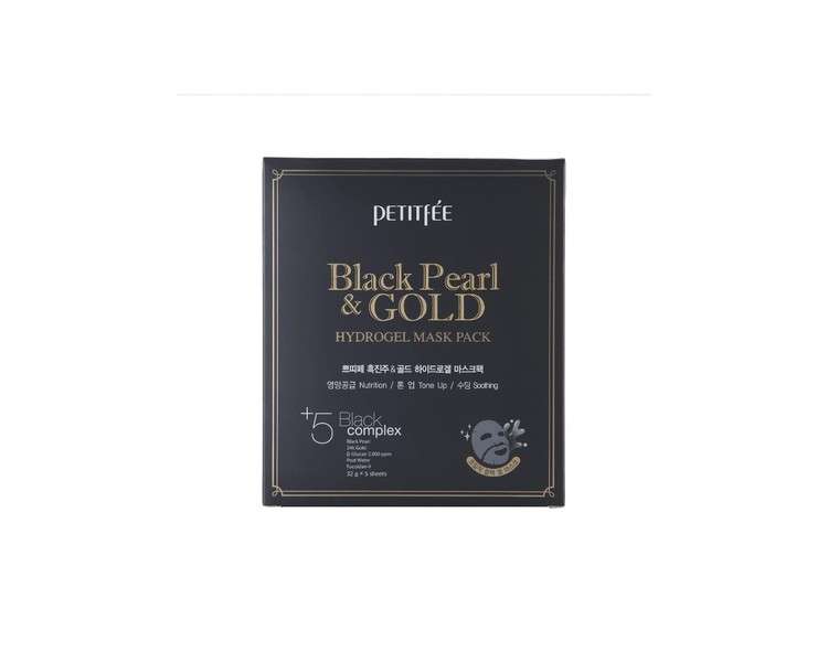 Petitfee Black Pearl and Gold Hydrogel Mask Pack