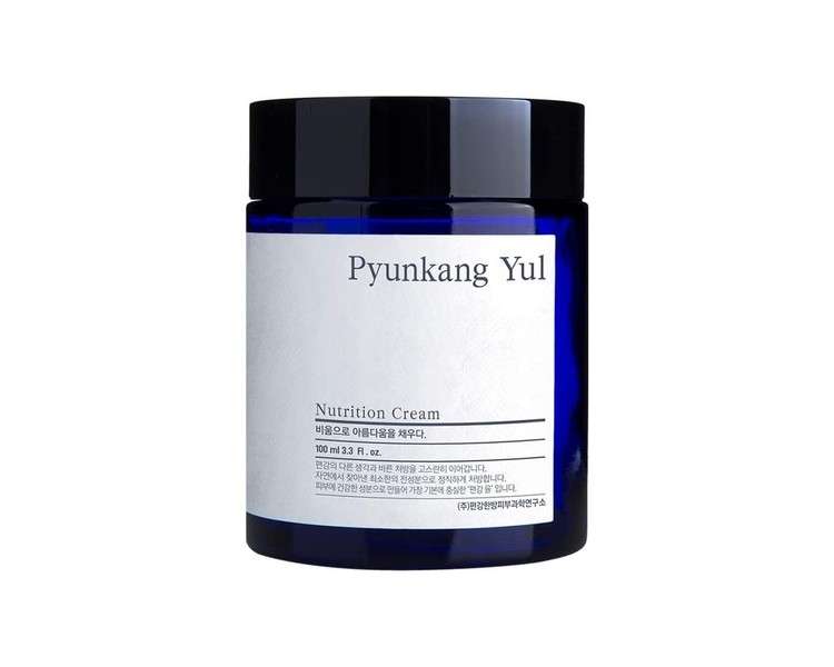 Pyunkang Yul Nutrition Cream Korean Skin Care Face Cream Facial Moisturizer for Dry and Combination Skin Types 3.3 Fl Oz