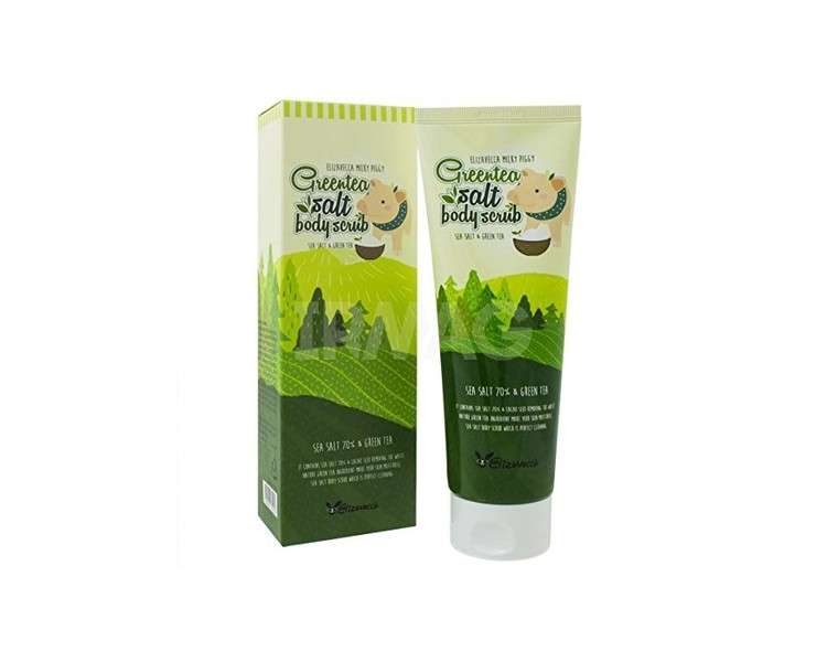 Elizavecca Milky Piggy Greentea Salt Body Scrub 300g