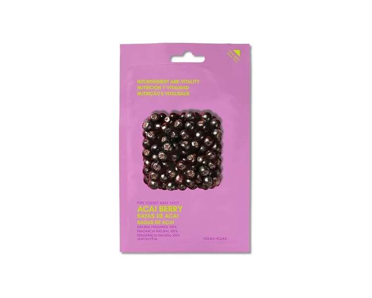 Holika Holika Pure Essence Facial Sheet Mask Acai Berry 23ml