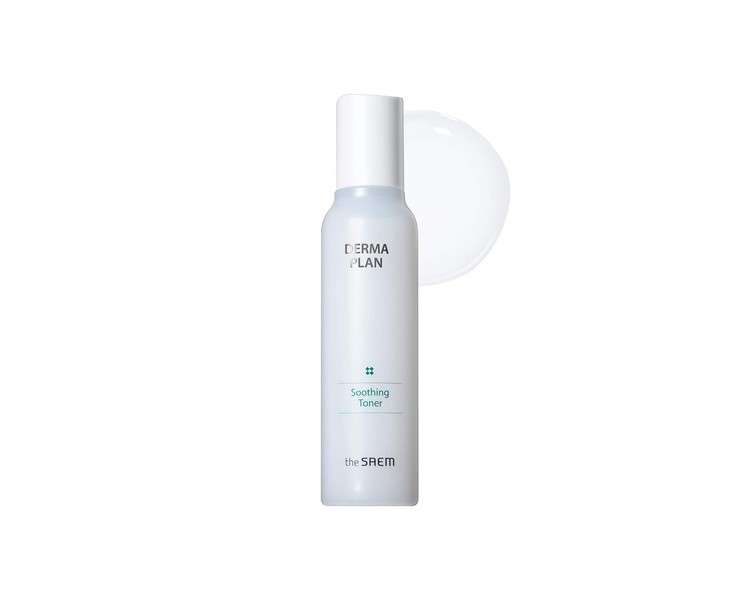 The SAEM Derma Plan Soothing Toner 155ml 5.24oz - Beta Glucan Soothing and Hydrating Toner for Sensitive Skin Vegan and Hypoallergenic Skin Care