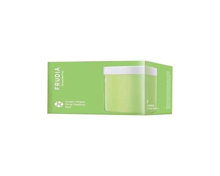 FRUDIA Green Grape Pore Peeling Pad Korean Skin Care Exfoliating Face Pads with Green Grape Extracts Tannic Acid and Betain Salicylate 70 Pads