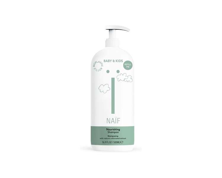 Naïf Nourishing Shampoo for Baby and Child with Coconut and Cotton Seed Oil 500ml